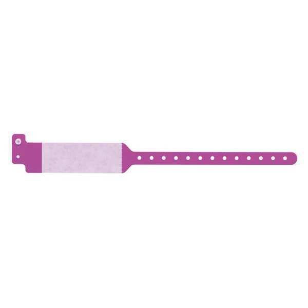 ID Wristband, Cover Seal, Purple, PK500