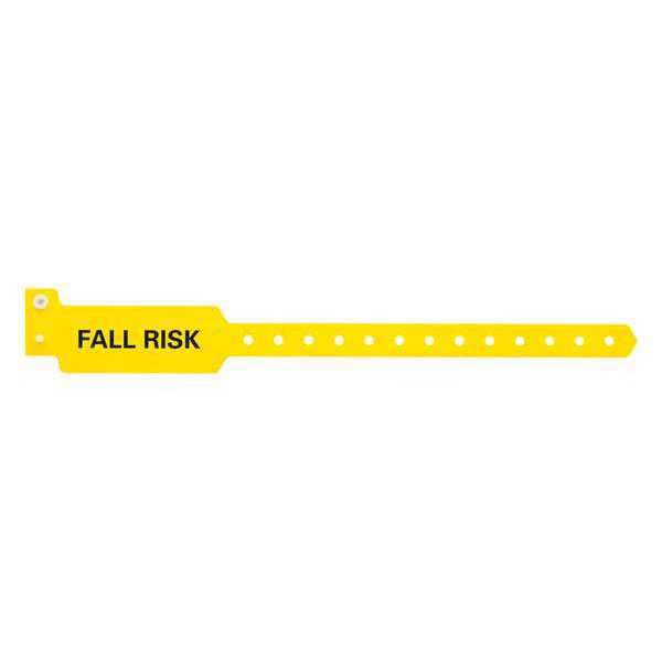 ID Wristband, 10-1/4 in L, Fall Risk, PK500