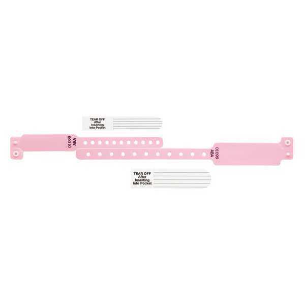 ID Wristband Set, Vinyl, Pink, PK300