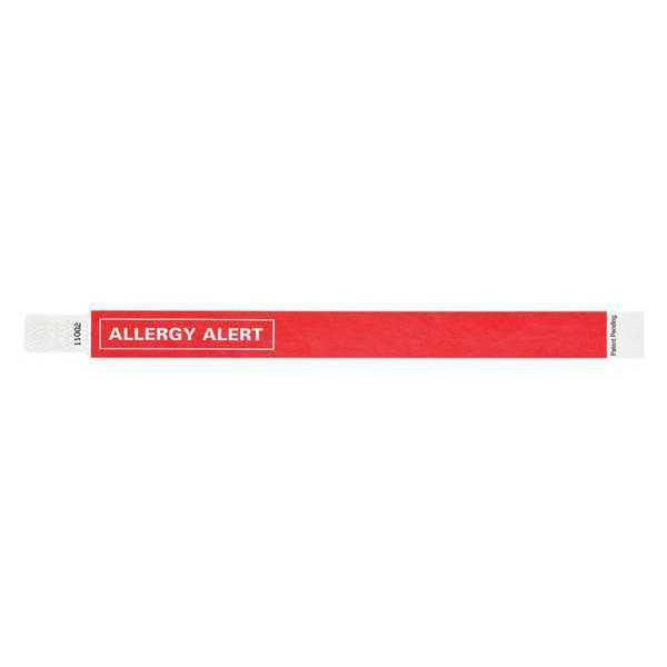 ID Wristband, Tyvek, Allergy Alert, PK500