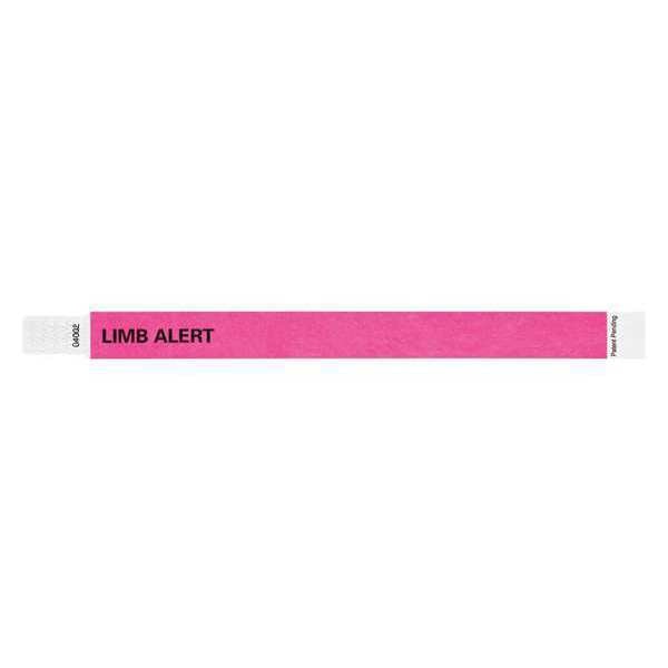 ID Wristband, Tyvek, Limb Alert, PK500