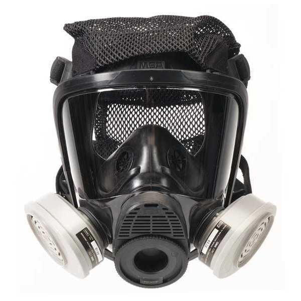 Full Face Respirator, M, Bayonet, Silicone