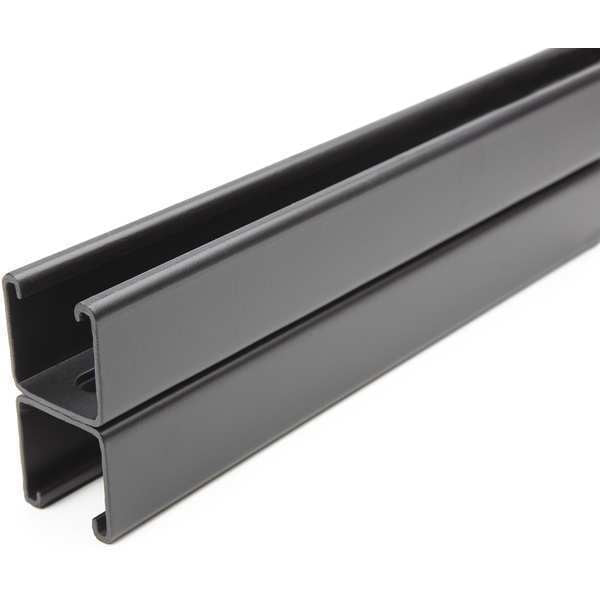 Strut Chan, 5ft.L, Blk Paintd Steel, 12 ga.