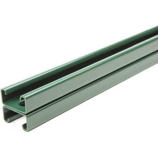 Strut Chan, 3ft.L, Grn Paintd Steel, 14 ga.