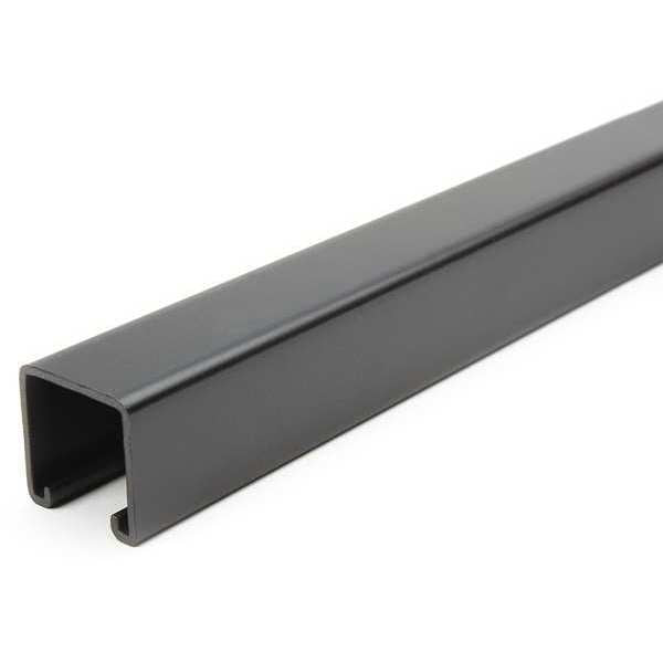Strut Chan, Solid, Blk Paintd Steel, 12 ga.