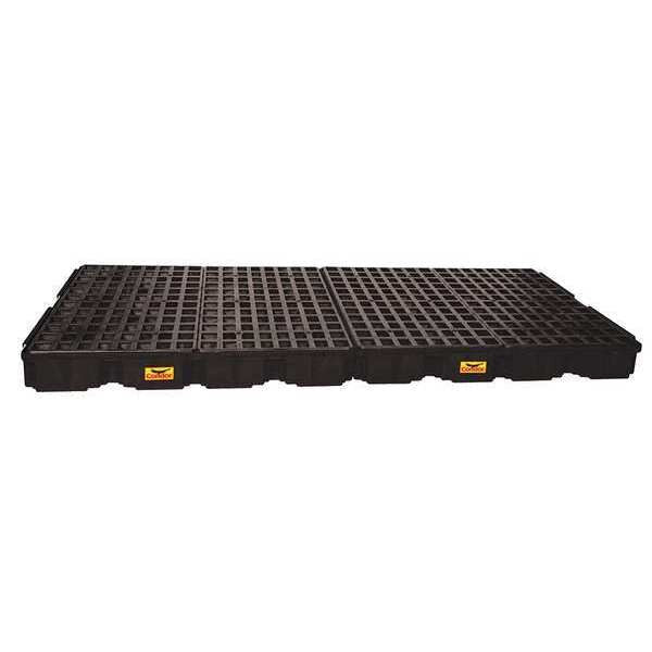 Drum Spill Containment Platform, 121 gal Spill Capacity, 8 Drum, 10,000 lb., Polyethylene