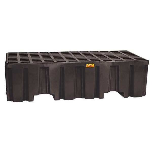 Drum Spill Containment Pallet, 66 gal Spill Capacity, 2 Drum, 4000 lb., Polyethylene