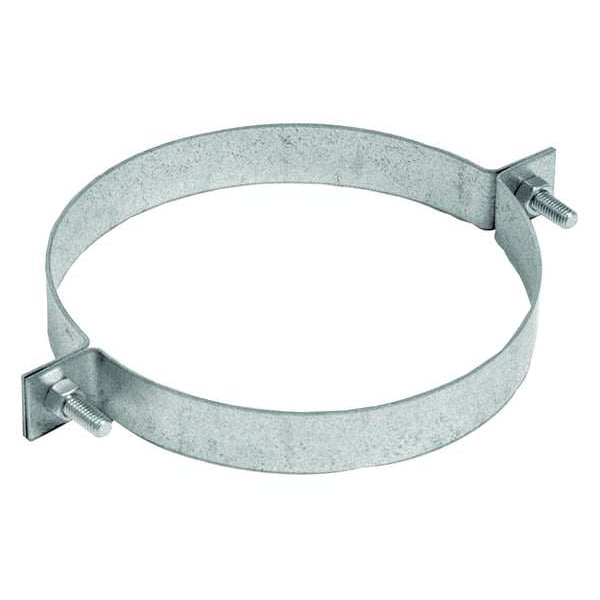 Pipe Hanger, 7 in Duct Dia, Galvanized Steel, 14 GA, 7 in W x 9