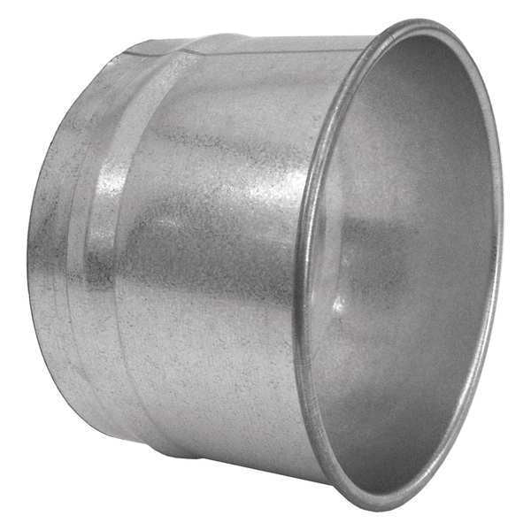 Hose Adapter, 4 in Duct Dia, 304 Stainless Steel, 22 GA, 4 in W x