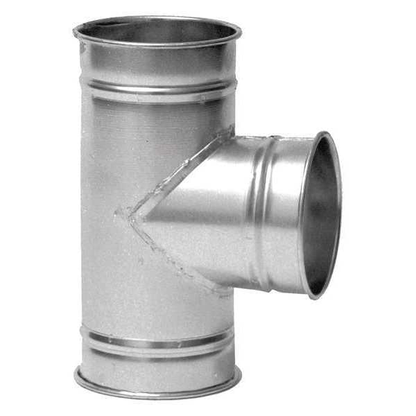 Round T Branch, 5 in Duct Dia, Galvanized Steel, 22 GA, 9 in W, 13