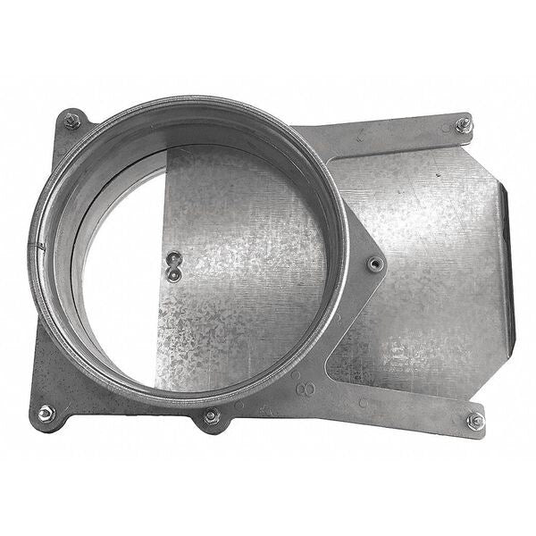 Round Manual Blastgate, Cast Aluminum, 22 GA, 11 in W, 5 1/2 in L, 13-1/4