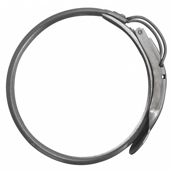 Clamp, 6 in Duct Dia, 304 Stainless Steel, 22 GA, 6 1/2 in W x 1 in H