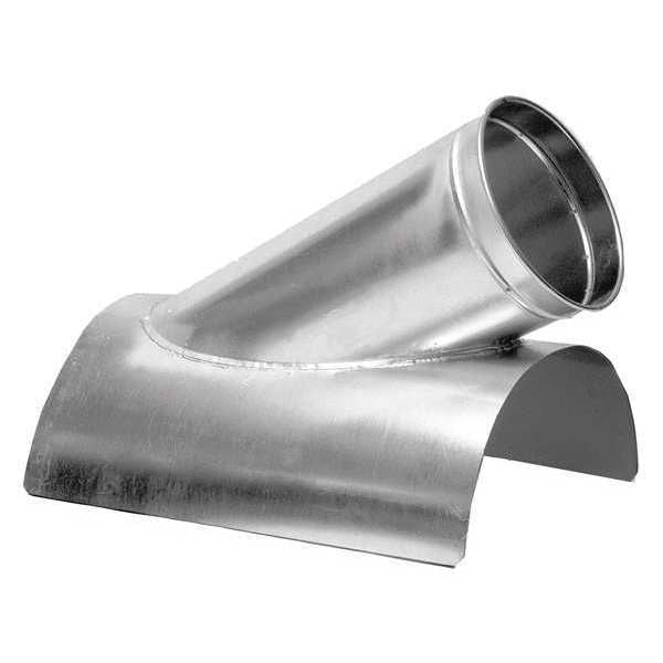 Round In-Cut, 6 in x 6 in Duct Dia, 304 Stainless Steel, 22 GA, 6 in W, 12