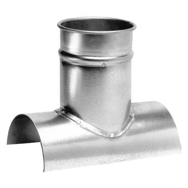 Round Tap In, 6 in x 6 in Duct Dia, 304 Stainless Steel, 22 GA, 6 in W, 10