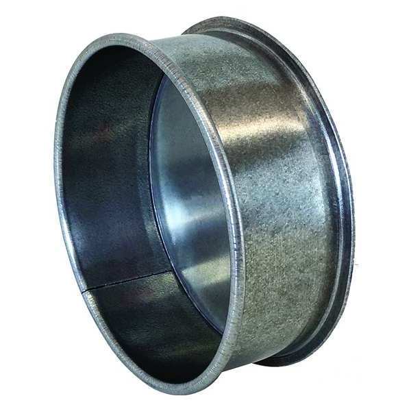 End Cap, 5 in Duct Dia, 304 Stainless Steel, 22 GA, 5 in W x 5 in H