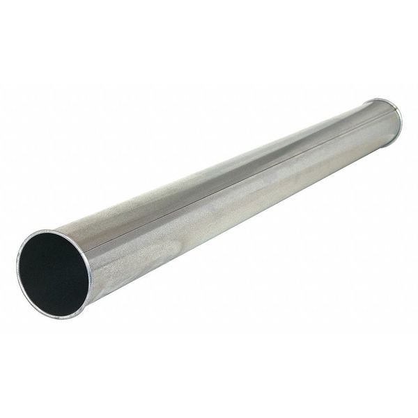 Round Quick Fit Duct, 6 in Duct Dia, 304 Stainless Steel, 22 GA, 6 in W, 59-1/4