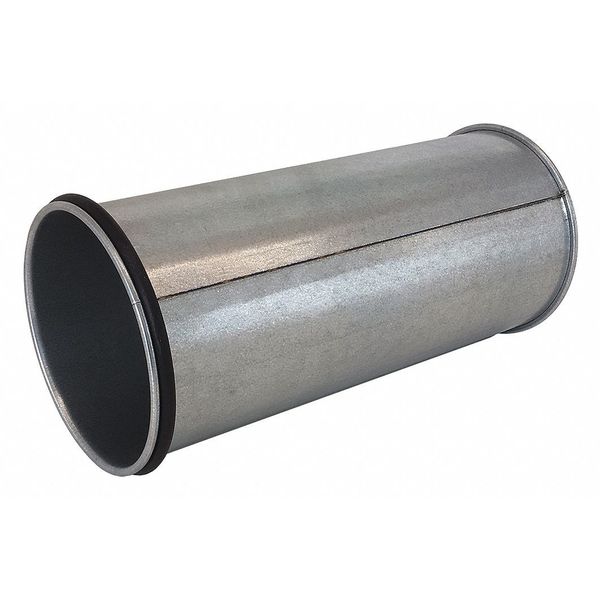 Round Adjustable Nipple, 12 in Duct Dia, 304 Stainless Steel, 22 GA, 12 in W, 10-5/8