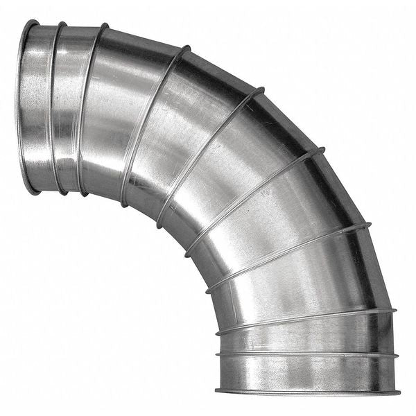 Round 60 Degree Elbow, 16 in Duct Dia, 304 Stainless Steel, 20 GA, 28 in W, 31