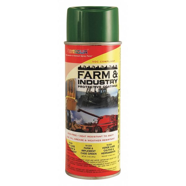 Rust Preventative Spray Paint, Green, High-Gloss, 12 oz