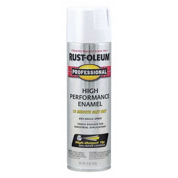White, Flat, 15 oz