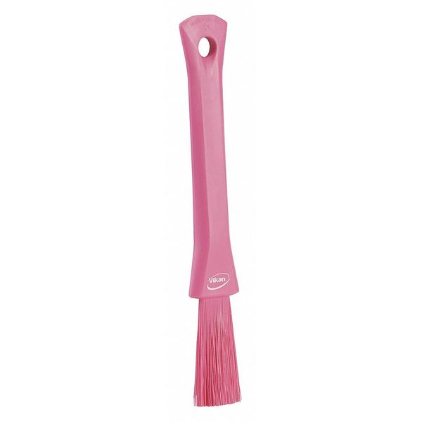 1 13/16 in W Detail Brush, Soft, 5 51/64 in L Handle, 8 5/64 in L Brush, Pink, Plastic
