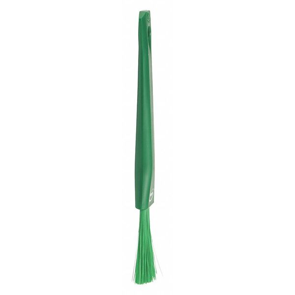 1 13/16 in W Detail Brush, Soft, 5 51/64 in L Handle, 8 5/64 in L Brush, Green, Plastic