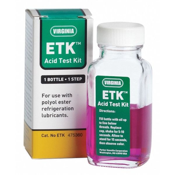 Refrigeration Oil Acid Test Kit, 4 oz Sz