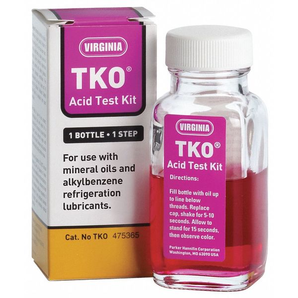 Refrigeration Oil Acid Test Kit, 4 oz Sz