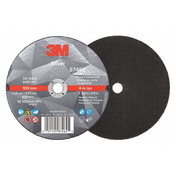Abrasive Cut-Off Wheel, 100 Grit, 4