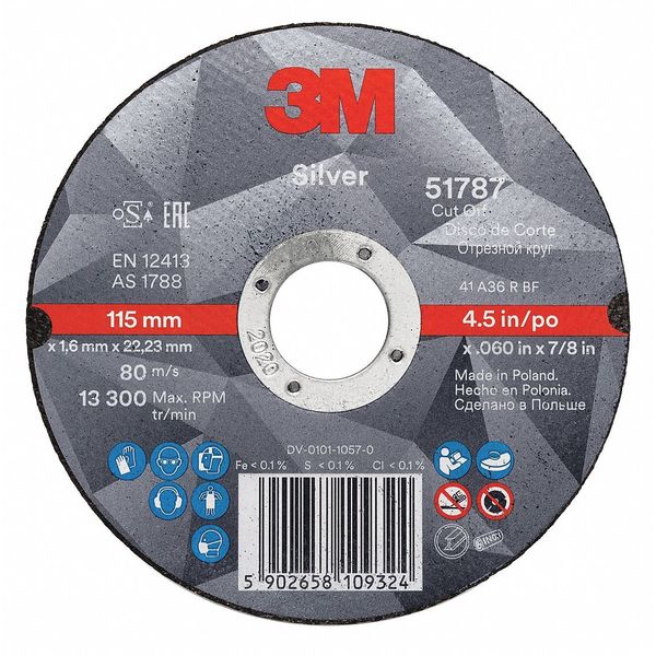 Abrasive Cut-Off Wheel, 100 Grit, 6
