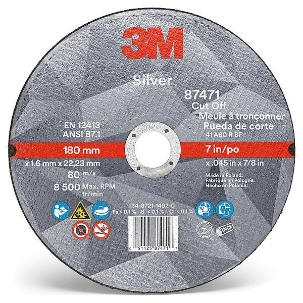 Abrasive Cut-Off Wheel, 100 Grit, 7