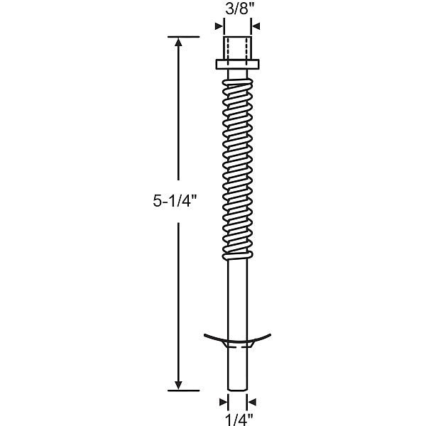 Pin Assembly, Steel Plated, 5-1/4