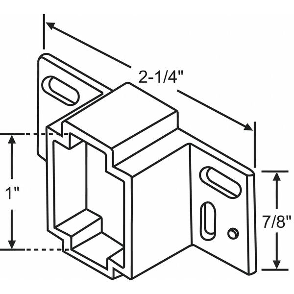 Drawer Track Bracket, 1/4