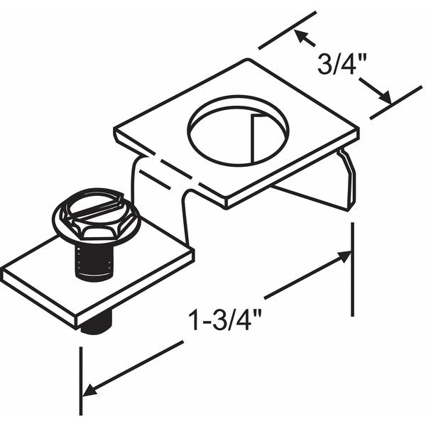 Pivot Bracket, Steel, Plated