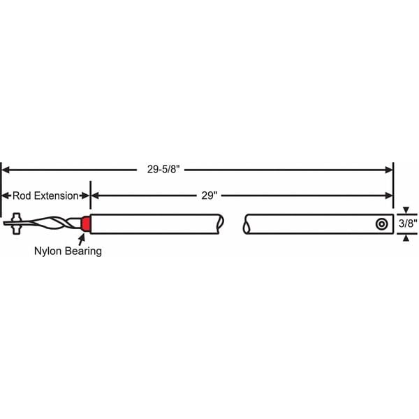 Tube Balance, Non-Tilt Window, 29-5/8
