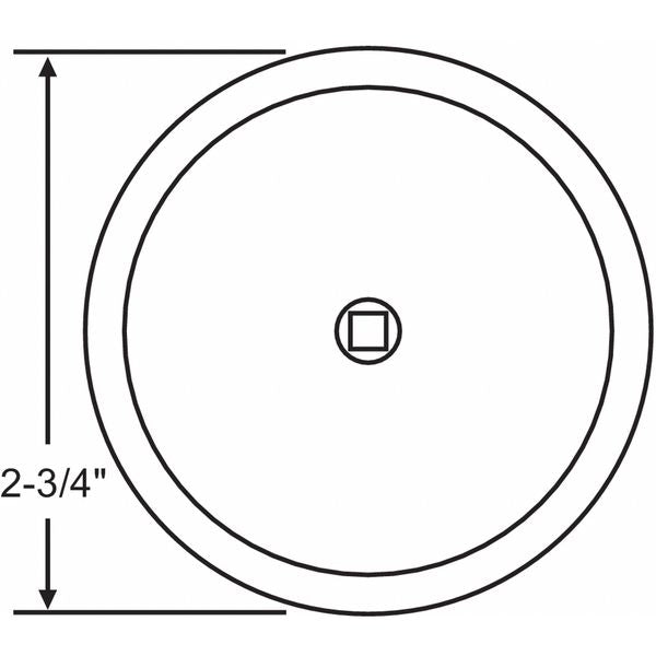 Back Plate, For Cabinet Knobs, 5/16