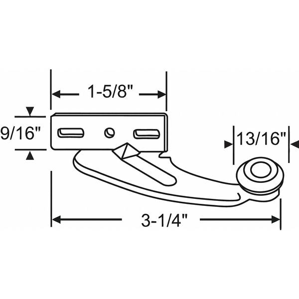 Drawer Roller, 1/4