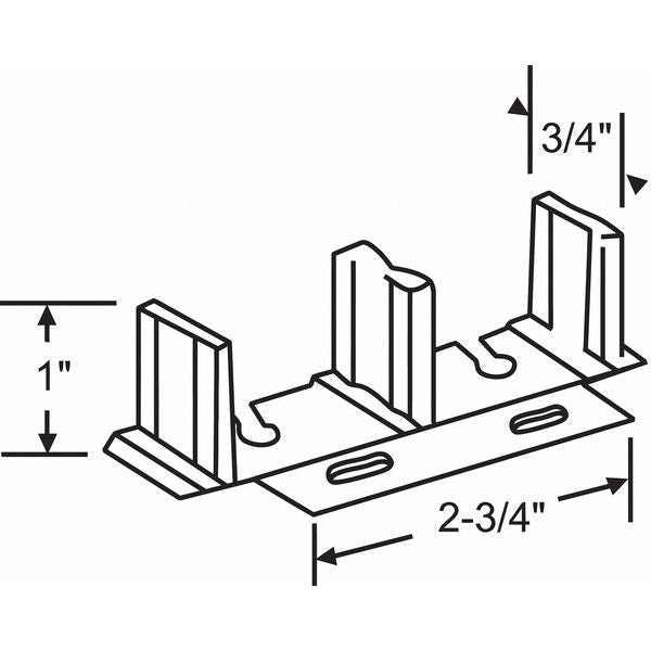 Floor Guide, Steel, Anodized, 4