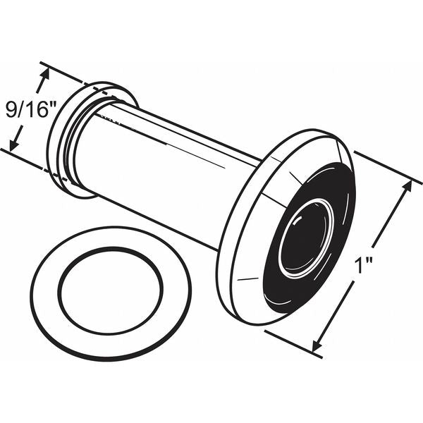 Door Viewer, Polished, 9/16