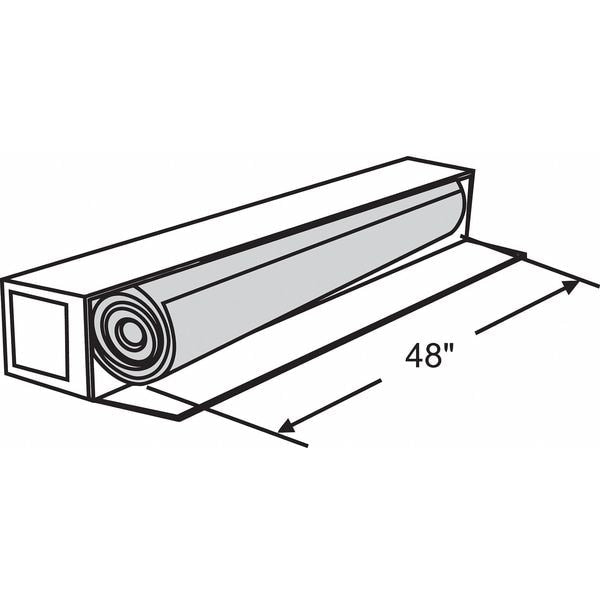 Door and Window Screen, Fiberglass, 48 in W, 100 ft L, 0.011 in Wire Dia, Gray