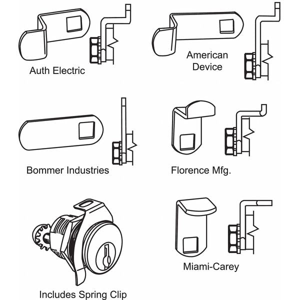 Mailbox Lock, For 4C Pedestal Mailboxes