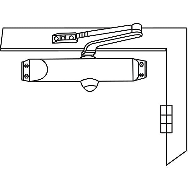 Manual Hydraulic 700 Door Closer Standard Duty Interior and Exterior, Silver