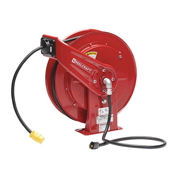 100 ft. 12/3 Retractable Power Cord Reel 15.0 A Amps 1 Outlets
