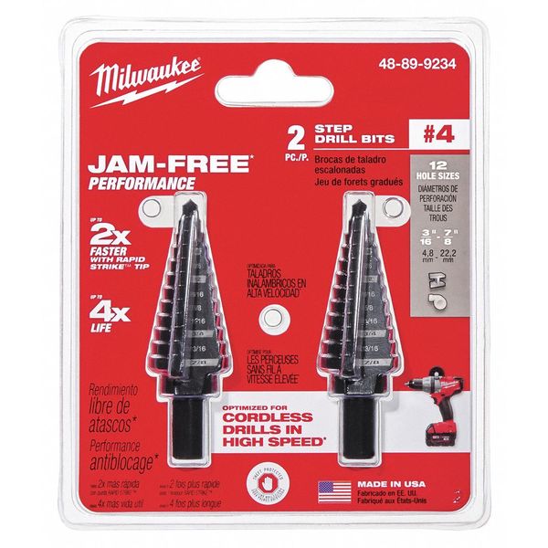 Step Drill Bit Set #4 - 2PC