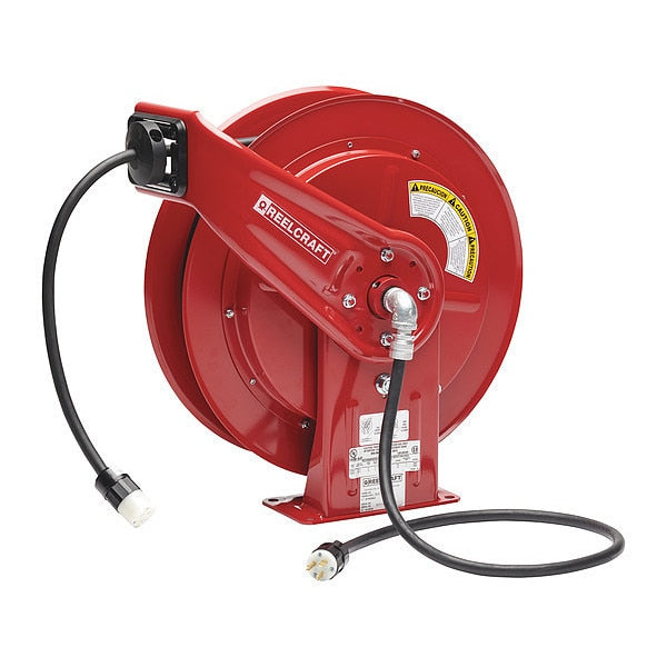 75 ft. 12/3 Spring Retractable Cord Reel 20.0 A Amps 1 Outlets