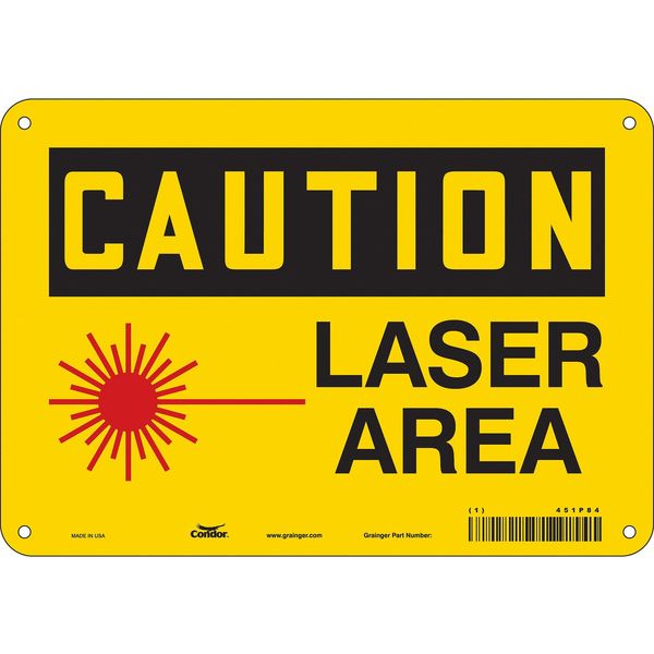 Safety Sign, 7 in Height, 10 in Width, Aluminum, Vertical Rectangle, English, 451P84