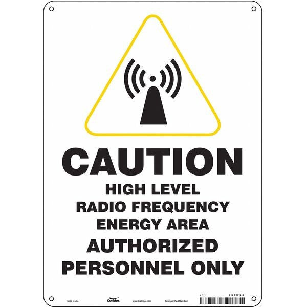 Safety Sign, 14 in Height, 10 in Width, Aluminum, Vertical Rectangle, English, 451W90