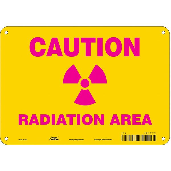 Safety Sign, 7 in Height, 10 in Width, Fiberglass, Vertical Rectangle, English, 451Y77
