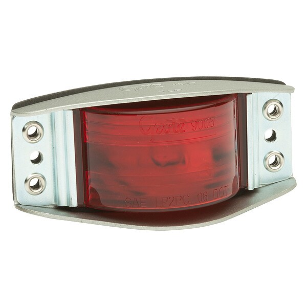 Clearance/Marker Lamp, Narrow Rail, Red