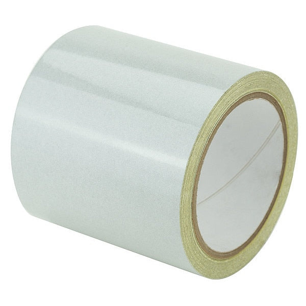 Reflective Marking Tape, Solid, White, 4